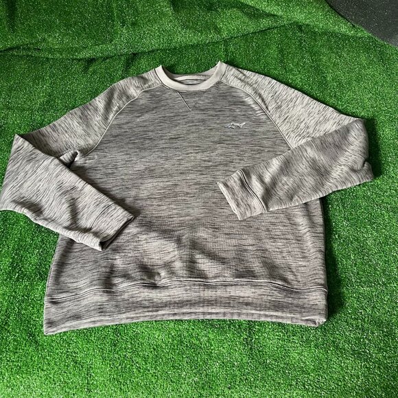 Greg Norman Long Raglan Sleeve Crew Neck Golf Slubbed Fleece Sweatshirt Size M - Picture 1 of 11